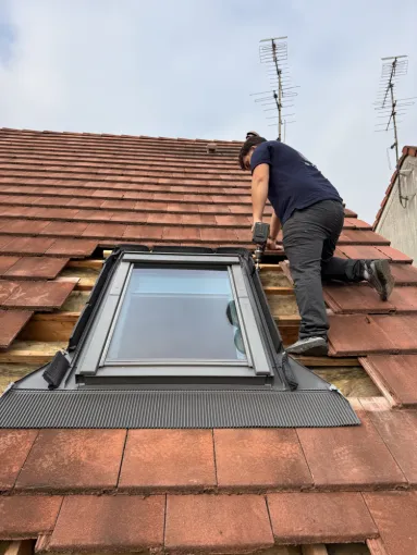 Changement kit de Velux sur la commune de Brie-Comte-Robert, Fontainebleau, CF COUVERTURE